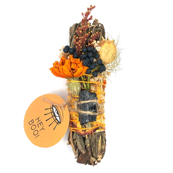 Ritual Gypsy 'HEY BOO' Ritual Wand - Yerba Santa + Black Tourmaline