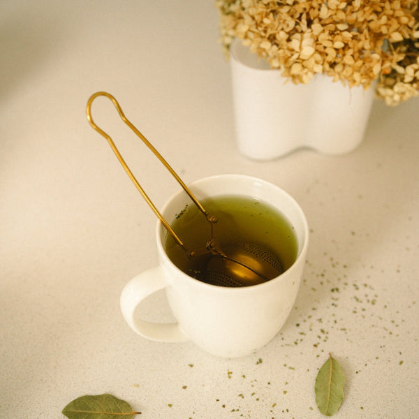 Globe Stainless Steel Tea Infuser | Gold