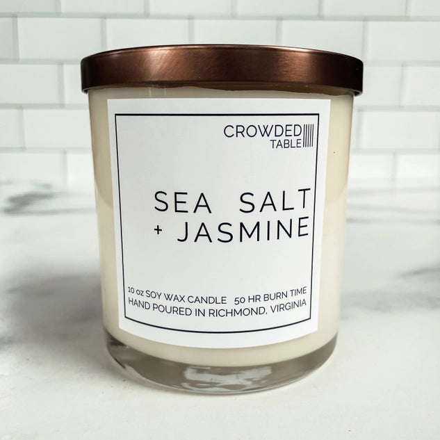 Sea Salt + Jasmine Candle