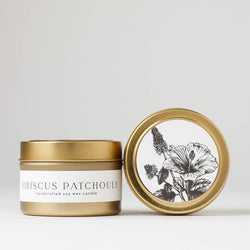 Hibiscus Patchouli Tin Candle