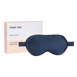 Blissful Sleep 100% Mulberry Silk Sleep Mask | Navy