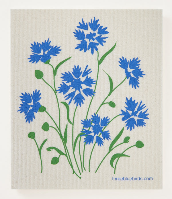 Swedish Dishcloth | Cornflowers