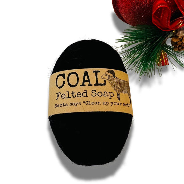 Felted Soap | Christmas Coal