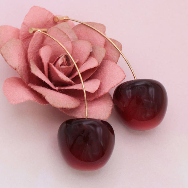Cherry, Cherry Drop Earrings