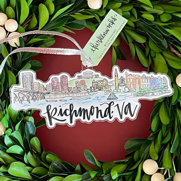 Richmond Virginia Skyline Ornament