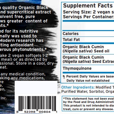 Black Seed Oil Softgels | 90 Ct