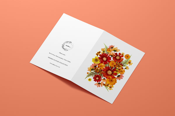 Gerbera/Lisianthus Card