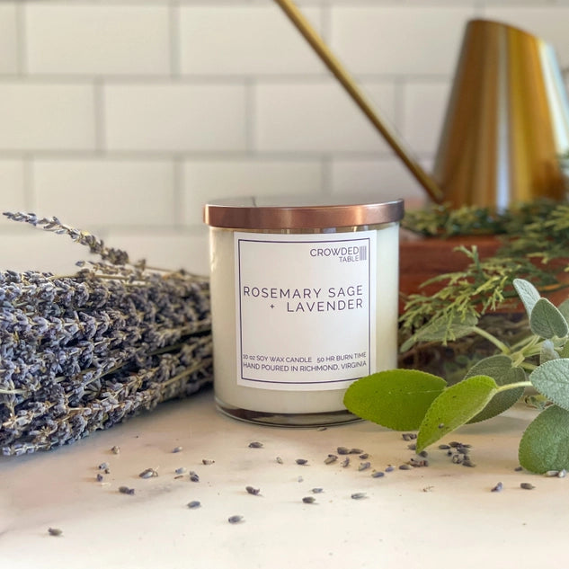 Rosemary Sage + Lavender Candle