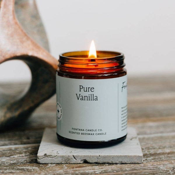 Pure Vanilla Beeswax Candle