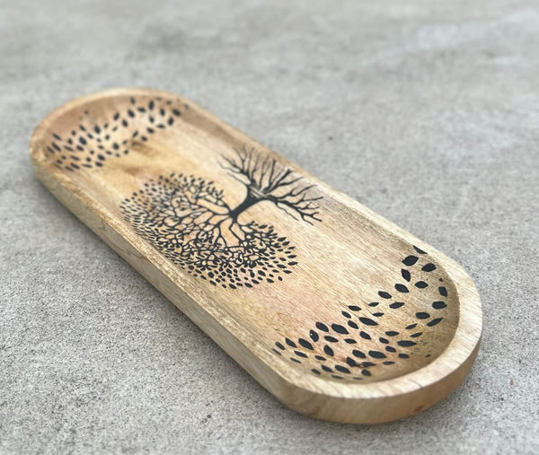 Wooden Boat Incense Burner | Tree Of Life