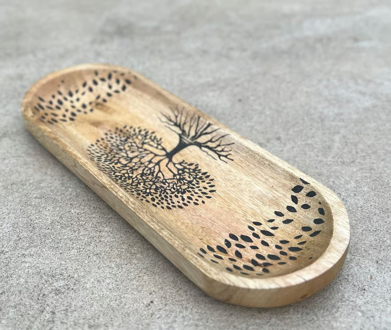 Wooden Boat Incense Burner | Tree Of Life
