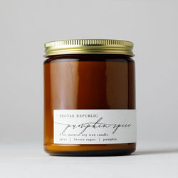 Nectar Republic Pumpkin Spice Soy Candle