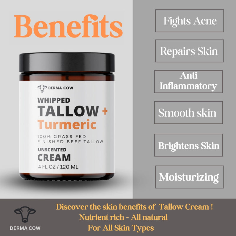 Whipped Tallow + Tumeric Cream