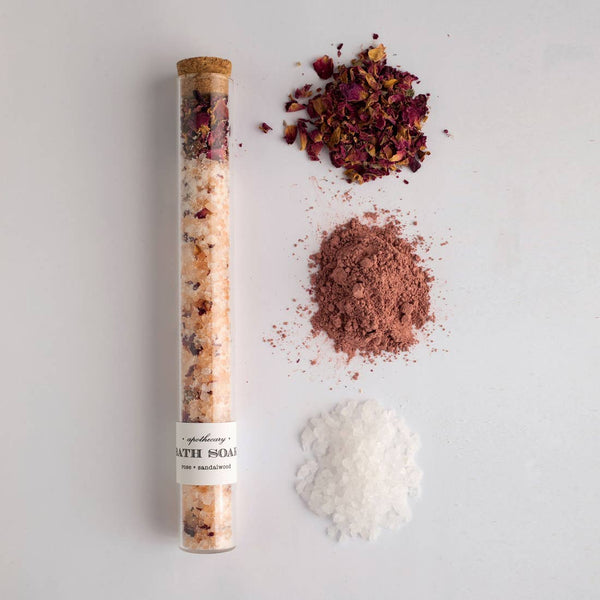Apothecary Bath Soak | Rose + Sandalwood Bath Soak