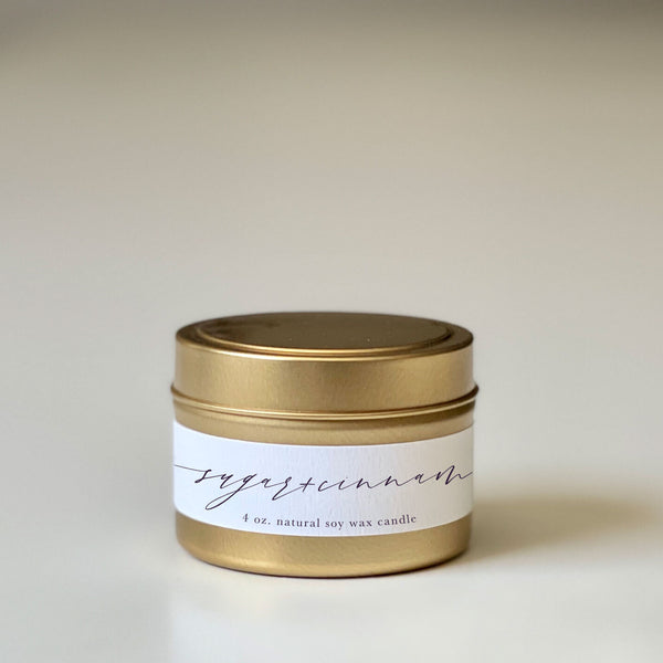 Tin Candle | Sugar + Cinnamon