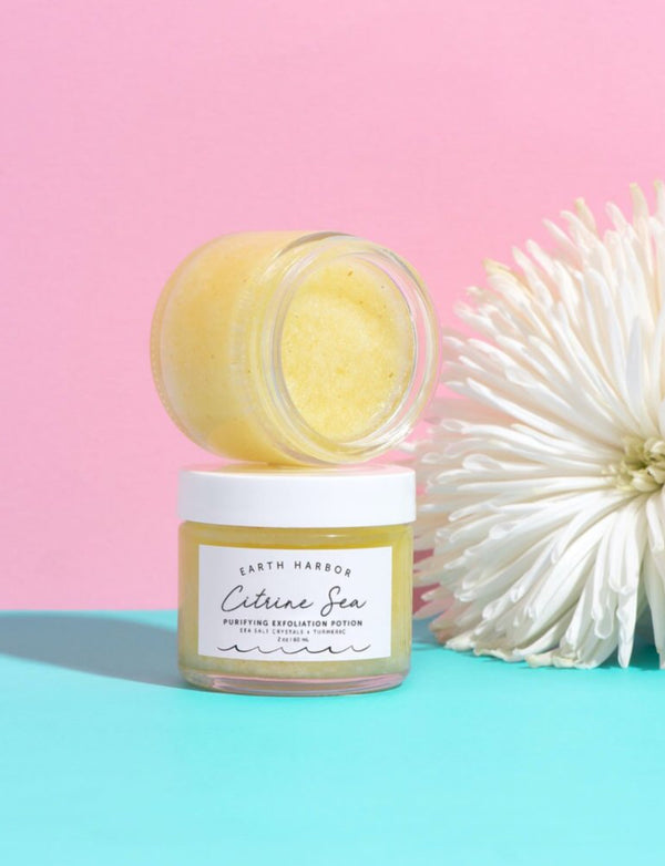 Citrine Sea Topical Exfoliator: Citrine Gemstone + Turmeric Oil