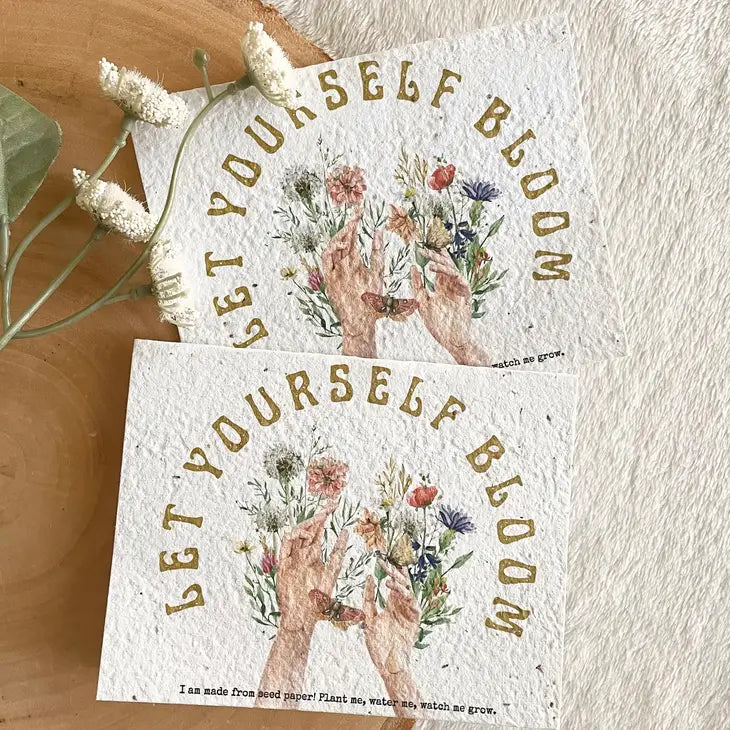 Let Yourself Bloom Seed Card
