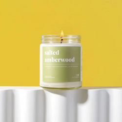 Salted Amberwood Soy Candle