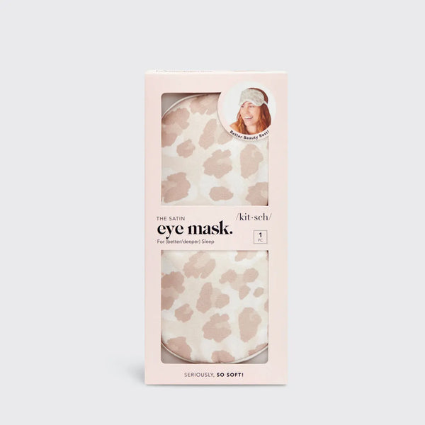 Leopard Satin Eye Mask