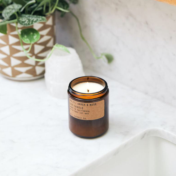 Amber & Moss Candle