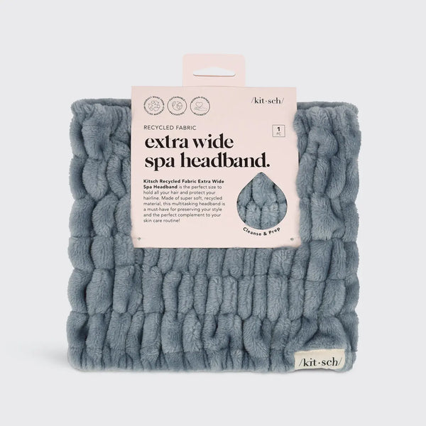 Extra Wide Spa Headband Misty Blue