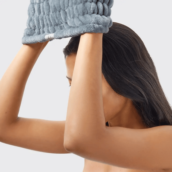 Extra Wide Spa Headband Misty Blue