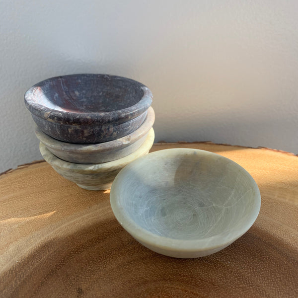 Mini Soapstone Incense Bowl | 2.5"