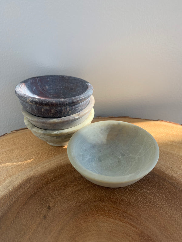 Mini Soapstone Incense Bowl