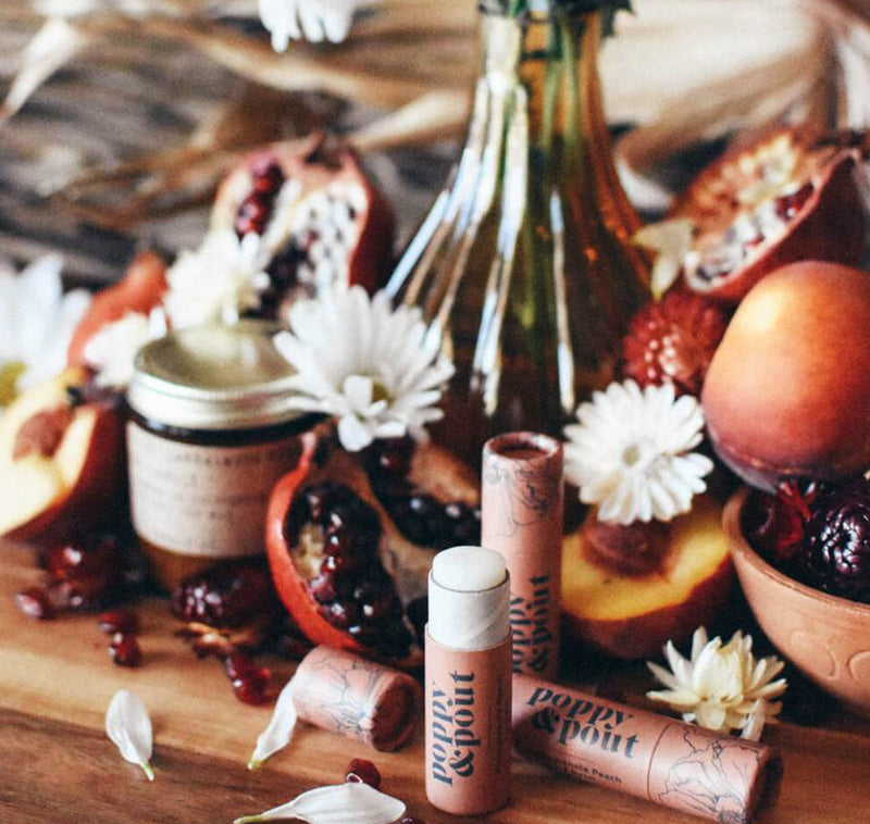 Poppy & Pout Pomegranate Peach Lip Balm