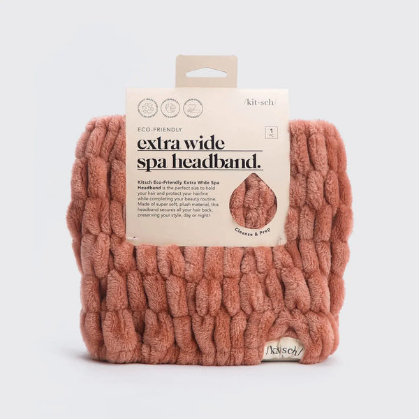 Extra Wide Spa Headband Dusty Rose