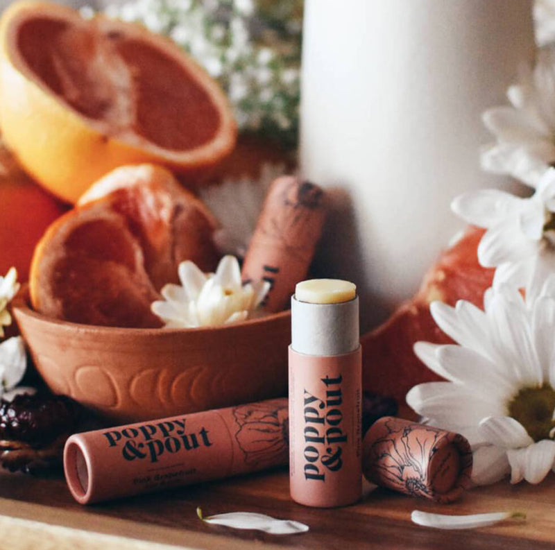 Poppy & Pout Pink Grapefruit Lip Balm