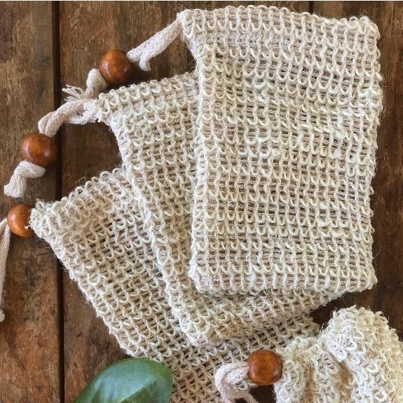 Agave Woven Soap Bag