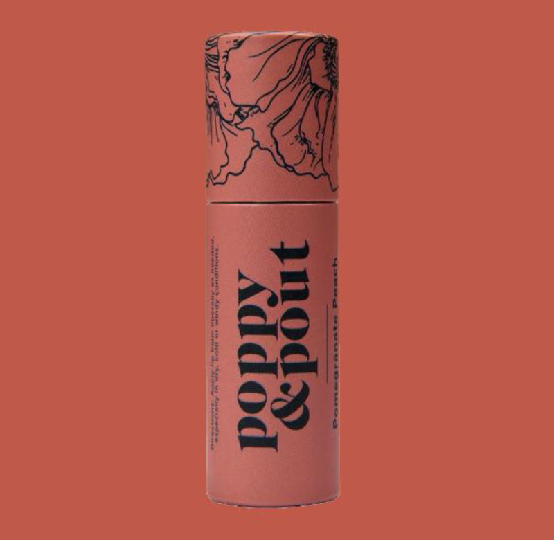 Poppy & Pout Pomegranate Peach Lip Balm