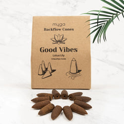 Good Vibes Lotus Lily Backflow Cones