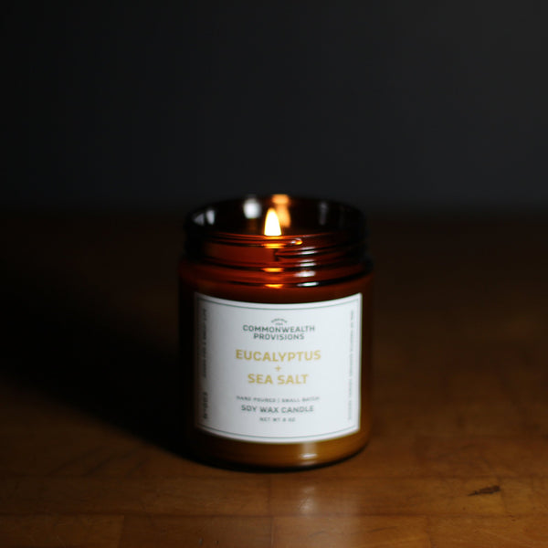 Eucalyptus + Sea Salt Soy Candle
