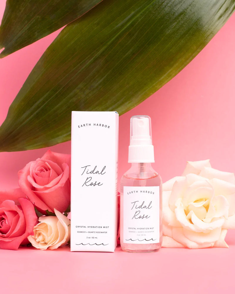 Tidal Rose Hydration Mist: Rose Water + Rose Quartz