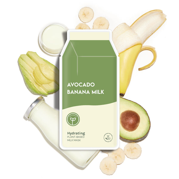 Avocado Banana Milk Plant Based Milk Mask