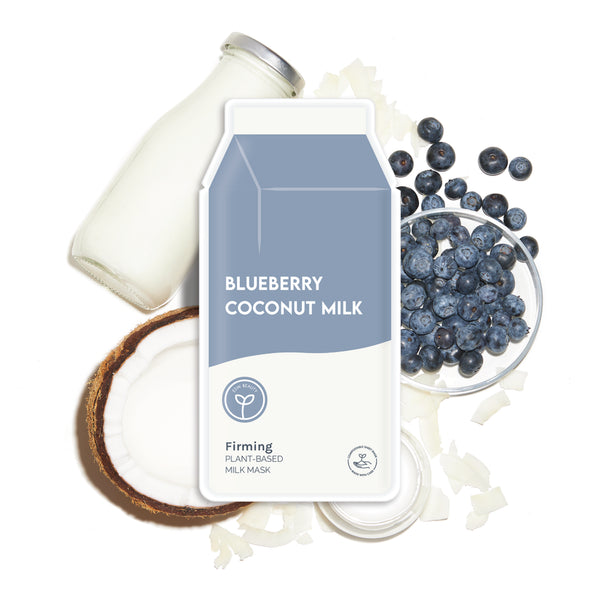 Blueberry Coconut Milk Plant Based Milk Mask