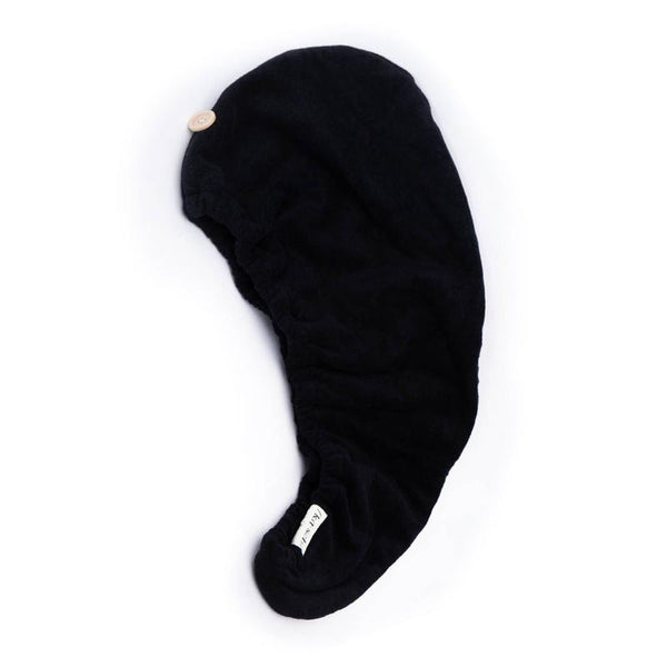 Black Eco-Friendly Microfiber Hair Towel