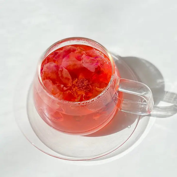 Glass Cup & Saucer