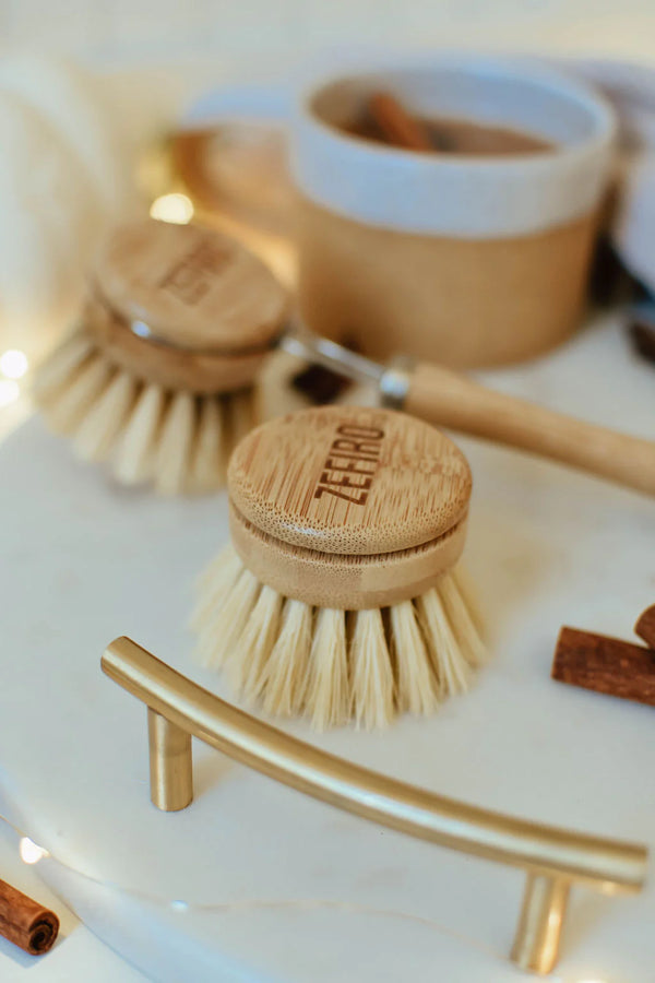 Bamboo Long Handle Dish Brush